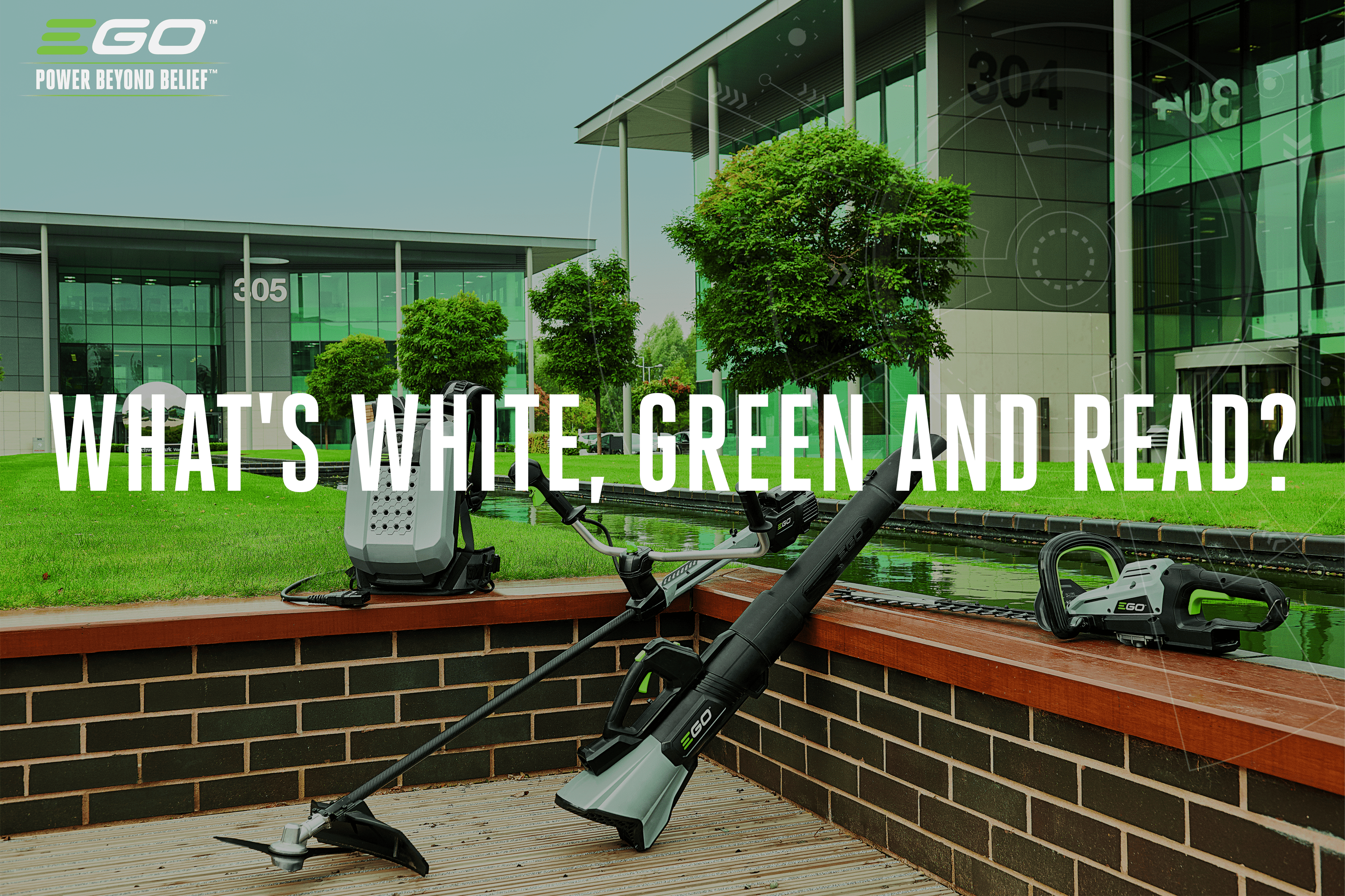 What's White, Green and Read?